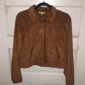 Tan suede jacket